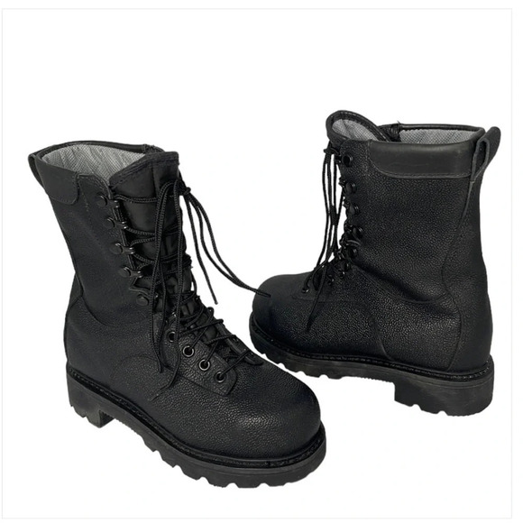 TERRA Safety Boots CSA Approved Steel Toe Cold Wet Weather Black Size 215/88 3.5 - Picture 2 of 11